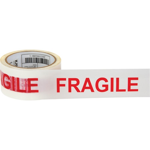 Ruban d'emballage Fragile, Adh&eacute;sif Thermofusible, 2 mils, 48 mm (2") x 100 m (328') Distribution Industrielle GC