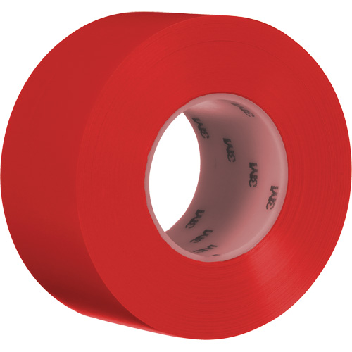 Ruban de marquage de planchers durable 971, 3" x 108', Vinyle, Rouge Distribution Industrielle GC