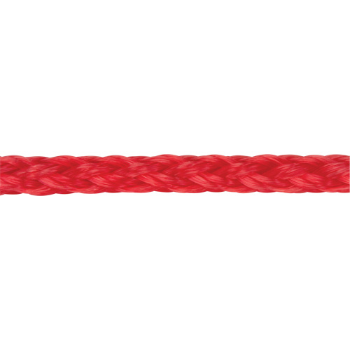 Corde rouge tress&eacute;e, Polypropyl&egrave;ne, 500' Distribution Industrielle GC
