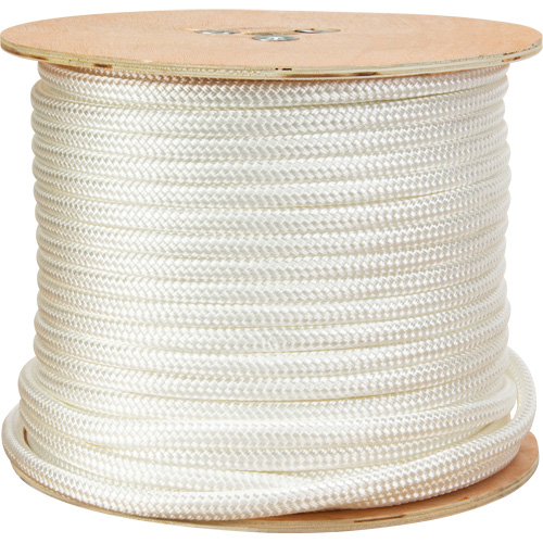 Braided White Rope, Nylon, 250' Distribution Industrielle GC