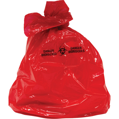 Waste Bags, Bio-Hazard, 38" L x 30" W, 2 mils Distribution Industrielle GC
