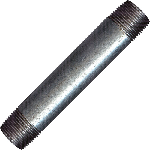 Long Pipe Nipple, Galvanized, 1/2", NPT x NPT Distribution Industrielle GC