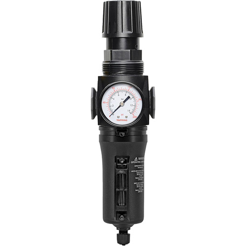 Filtre/r&eacute;gulateur drain manuel avec bol en m&eacute;tal Modulair 300, 1/4" NPT, 250 PSI, Capacit&eacute; de 5,1 oz liq. Distribution Industrielle GC