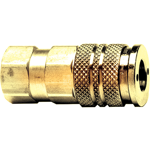Automatic One-Handed Quick Disconnect, Brass, 1/4" x 3/8" Distribution Industrielle GC