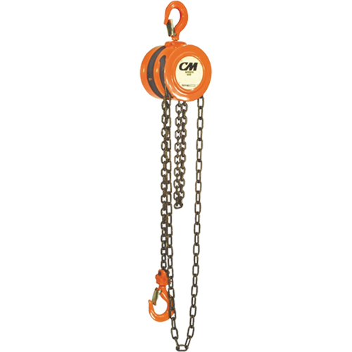 Chain Hoist, 10' Lift, 1000 lbs. (0.5 tons) Capacity, Steel Chain Distribution Industrielle GC