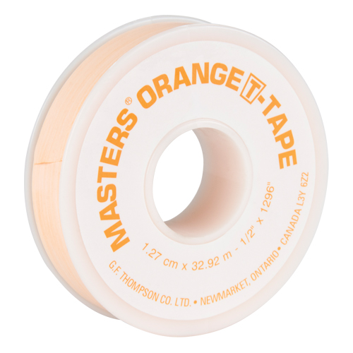 Ruban T, 1296" lo x 1/2" la, Orange Distribution Industrielle GC
