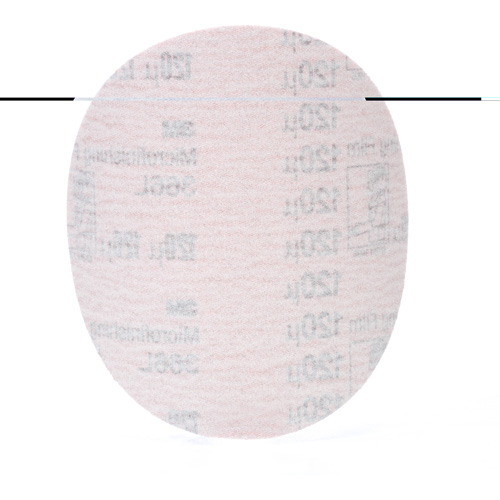 Disque de micro-finition 366L Hookit, dia 5", Grain 120, Oxyde d'aluminium, 3 mils Distribution Industrielle GC