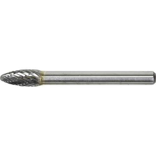 Solid Carbide Burr, SH-1, 1/4" Dia., 1/4" Shank, 5/8" Depth of Cut Distribution Industrielle GC