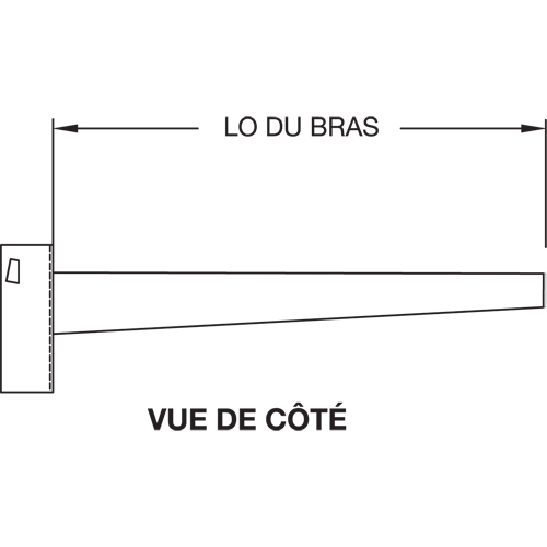 Colonne en porte-&agrave;-faux, Double, 4" la x 10' h Distribution Industrielle GC