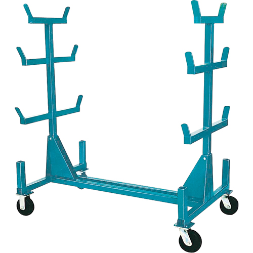 Mobile Pipe & Bar Racks, Steel, 34" W x 61" D x 58" H, 1000 lbs. Capacity Distribution Industrielle GC