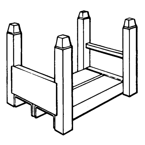 Supports empilables mobiles, 12" la x 16" p, Capacit&eacute; de 2500 lb Distribution Industrielle GC