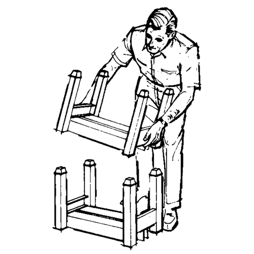 Supports empilables mobiles, 12" la x 16" p, Capacit&eacute; de 2500 lb Distribution Industrielle GC