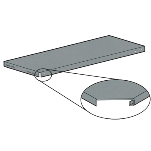 Slotted Angle Shelving - Shelves, Galvanized Steel, 36" W x 18" D Distribution Industrielle GC