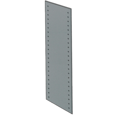 Slotted Angle End Panel, 84" H, 18" D, Galvanized Steel Distribution Industrielle GC