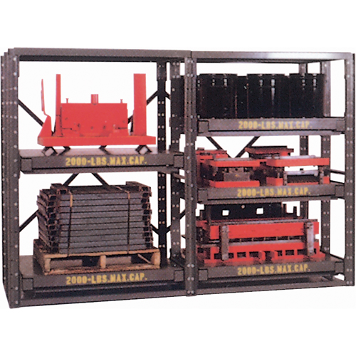 &eacute;tag&egrave;res E-Z Glide, Acier, &agrave; glissi&egrave;re, Capacit&eacute; 2000 lb, 48" la x 62,5" h x 48" p Distribution Industrielle GC