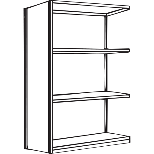 Interlok Shelving Unit, Steel, Boltless, 450 lbs. Capacity, 48" W x 88" H x 24" D Distribution Industrielle GC