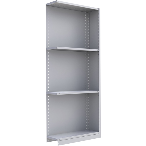 Interlok Shelving Unit, Steel, Boltless, 800 lbs. Capacity, 36" W x 88" H x 18" D Distribution Industrielle GC
