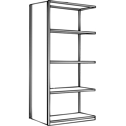 &eacute;l&eacute;ment de rayonnage Interlok, Acier, Sans boulons, Capacit&eacute; 800 lb, 36" la x 100" h x 12" p Distribution Industrielle GC