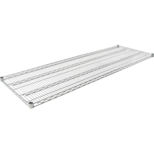 Tablette en treillis pour &eacute;tag&egrave;re robuste en treillis chromat&eacute;, 60" la x 18" p, Capacit&eacute; de 600 lb Distribution Industrielle GC