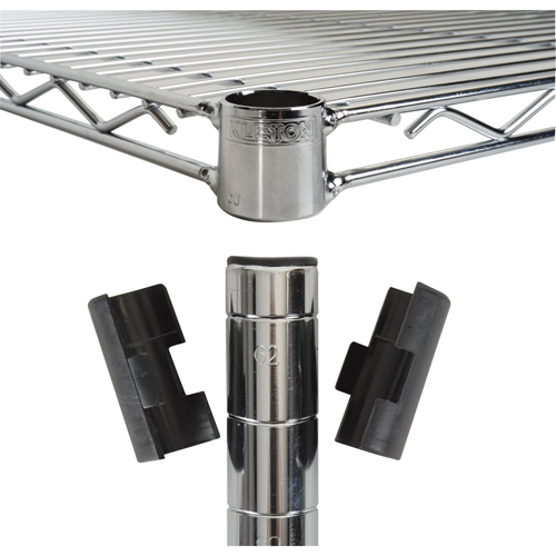 Manchons fendus pour &eacute;tag&egrave;re en treillis chromat&eacute; Distribution Industrielle GC