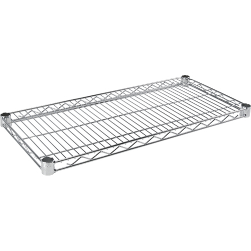 Tablette en treillis pour &eacute;tag&egrave;re robuste en treillis chromat&eacute;, 30" la x 14" p, Capacit&eacute; de 800 lb Distribution Industrielle GC