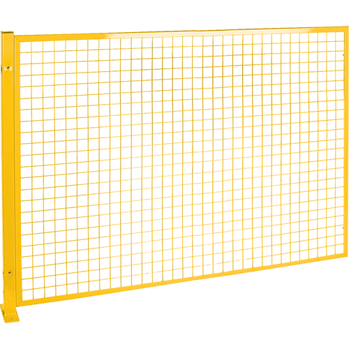 Protecteur de p&eacute;rim&egrave;tre de style treillis, 4' h x 8' la, Jaune Distribution Industrielle GC