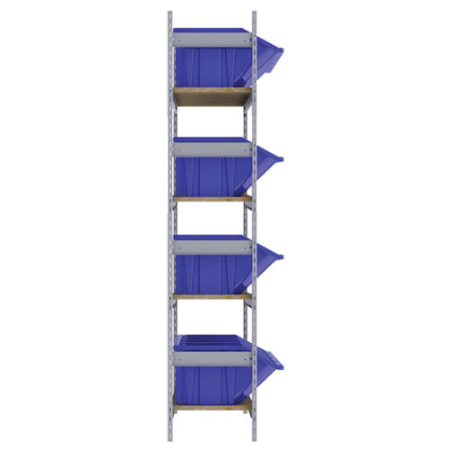 &eacute;tag&egrave;res larges avec bacs g&eacute;ants en plastique, Acier, Sans boulons, Capacit&eacute; 800 lb, 66" la x 72" h x 18" p Distribution Industrielle GC