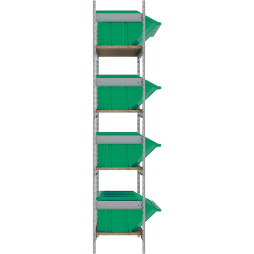 &eacute;tag&egrave;res larges avec bacs g&eacute;ants en plastique, Acier, Sans boulons, Capacit&eacute; 800 lb, 66" la x 72" h x 18" p Distribution Industrielle GC