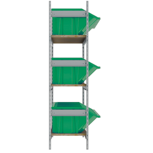&eacute;tag&egrave;res larges avec bacs g&eacute;ants en plastique, Acier, Sans boulons, Capacit&eacute; 800 lb, 66" la x 60" h x 18" p Distribution Industrielle GC