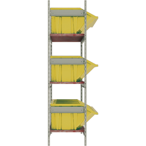 &eacute;tag&egrave;res larges avec bacs g&eacute;ants en plastique, Acier, Sans boulons, Capacit&eacute; 800 lb, 66" la x 60" h x 18" p Distribution Industrielle GC