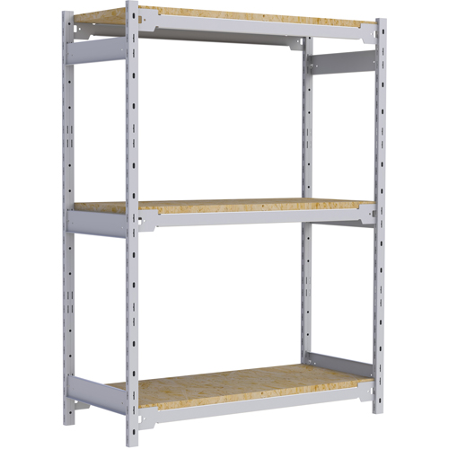 Wide Span Record Storage Shelving, Steel, 3 Shelves, 42" W x 18" D x 60" H Distribution Industrielle GC