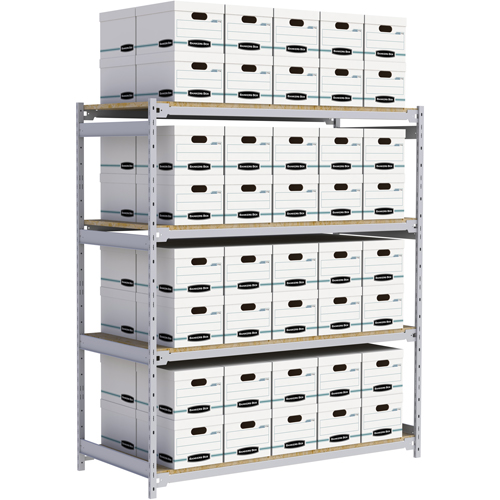 &eacute;tag&egrave;re-classeur de grande largeur, Acier, 4 Tablettes, 72" la x 32" p x 84" h Distribution Industrielle GC