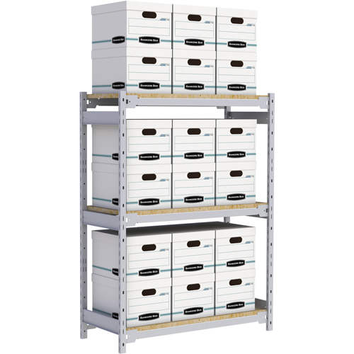 &eacute;tag&egrave;re-classeur de grande largeur, Acier, 3 Tablettes, 42" la x 18" p x 60" h Distribution Industrielle GC