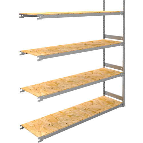 &eacute;tag&egrave;re-classeur de grande largeur, Acier, 4 Tablettes, 72" la x 18" p x 84" h, Ensemble Ajout Distribution Industrielle GC