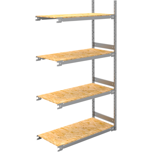 &eacute;tag&egrave;re-classeur de grande largeur, Acier, 4 Tablettes, 42" la x 18" p x 84" h, Ensemble Ajout Distribution Industrielle GC