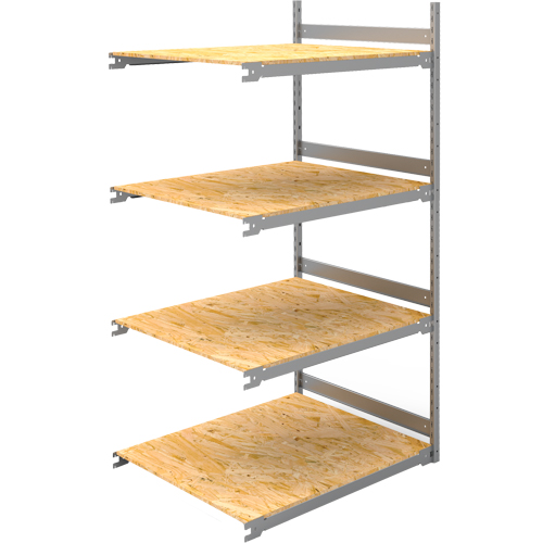 &eacute;tag&egrave;re-classeur de grande largeur, Acier, 4 Tablettes, 42" la x 32" p x 84" h, Ensemble Ajout Distribution Industrielle GC