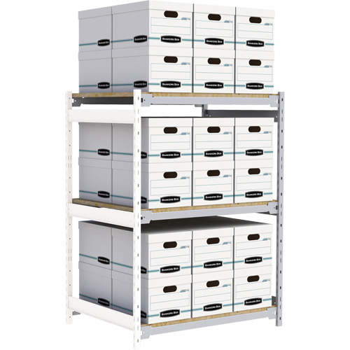 &eacute;tag&egrave;re-classeur de grande largeur, Acier, 3 Tablettes, 42" la x 32" p x 60" h, Ensemble Ajout Distribution Industrielle GC