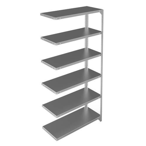 &eacute;l&eacute;ment de rayonnage, Acier galvanis&eacute;, Montant &agrave; fente, Capacit&eacute; 400 lb, 36" la x 72" h x 15" p Distribution Industrielle GC