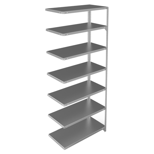 &eacute;l&eacute;ment de rayonnage, Acier galvanis&eacute;, Montant &agrave; fente, Capacit&eacute; 400 lb, 36" la x 84" h x 18" p Distribution Industrielle GC