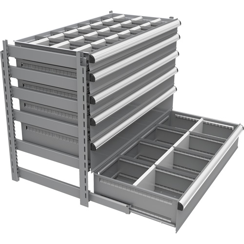 Cabinet d'entreposage &agrave; tiroirs int&eacute;gr&eacute; Interlok Distribution Industrielle GC