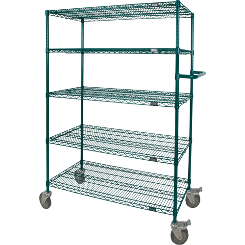 Chariot en treillis m&eacute;tallique &agrave; pousser, Fini &eacute;poxy, 36" x 69" x 24", Capacit&eacute; 600 lb Distribution Industrielle GC