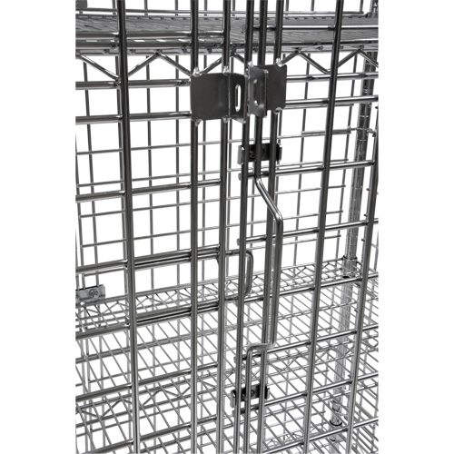 Chariot de s&eacute;curit&eacute;, Chrom&eacute;, 48" x 69" x 24", Capacit&eacute; 500 lb Distribution Industrielle GC