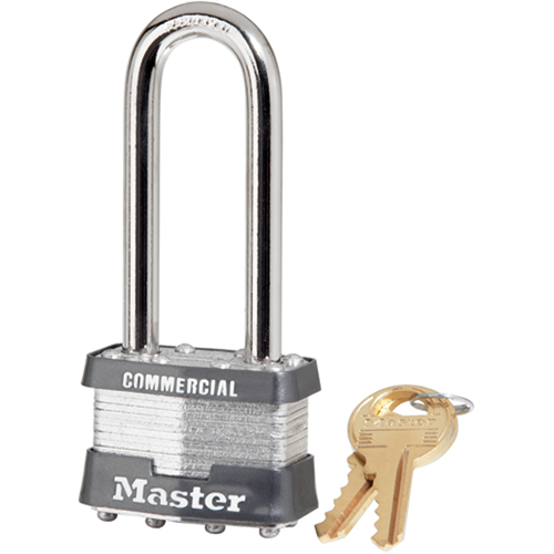 Commercial Padlock, Silver, Keyed Different, Laminated Steel, 1-3/4" Width Distribution Industrielle GC