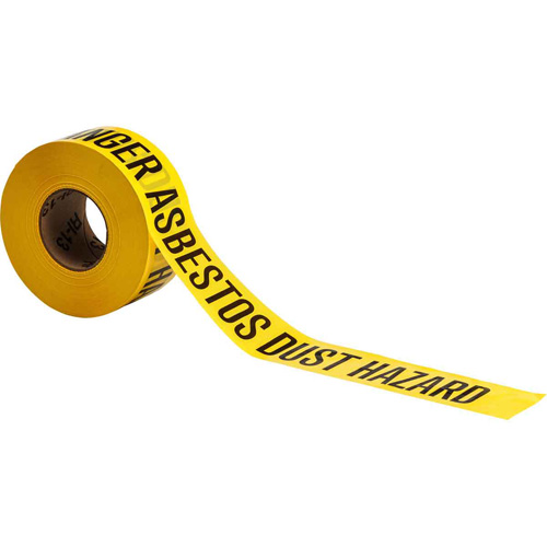 Ruban pour barricade, Anglais, 3" la x 200' lo, 3 mils, Noir sur jaune Distribution Industrielle GC