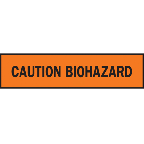 Rubans pour barricades, Anglais, 3" la x 1000' lo, 3,5 mils, Noir/orange Distribution Industrielle GC