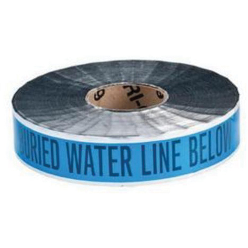 "Water Line" Identoline&reg; Underground Warning Tape, 2" W x 1000' L, Black on Blue Distribution Industrielle GC