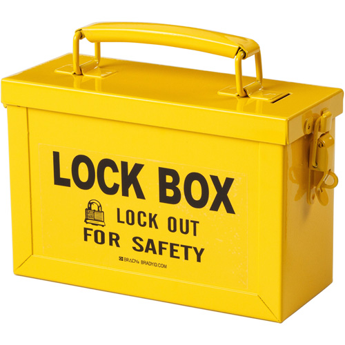 Coffret de s&eacute;curit&eacute; de groupe, Jaune Distribution Industrielle GC