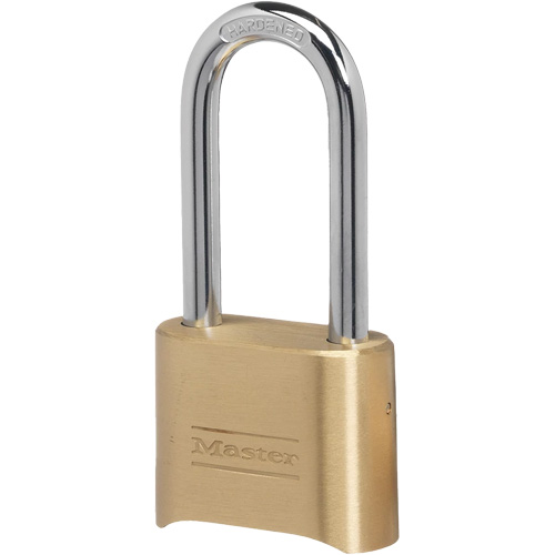 Combination Padlock, Silver, Brass Coating, 2" Width Distribution Industrielle GC