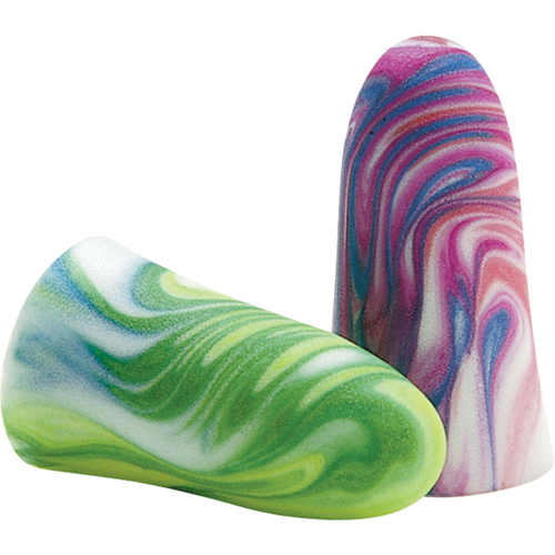 SparkPlugs&reg; Multi-Coloured Foam Earplugs, Bulk - Box Distribution Industrielle GC