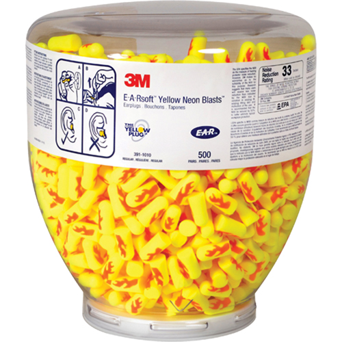 E-A-Rsoft Yellow Neons Earplugs, Bulk - Canister Distribution Industrielle GC
